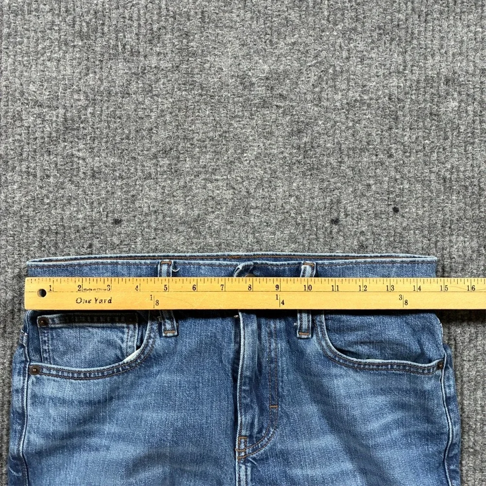 J. Crew Flex Mens Jeans Size 29x32 Blue Denim Slim Stretch Casual Low Rise - Picture 6 of 10